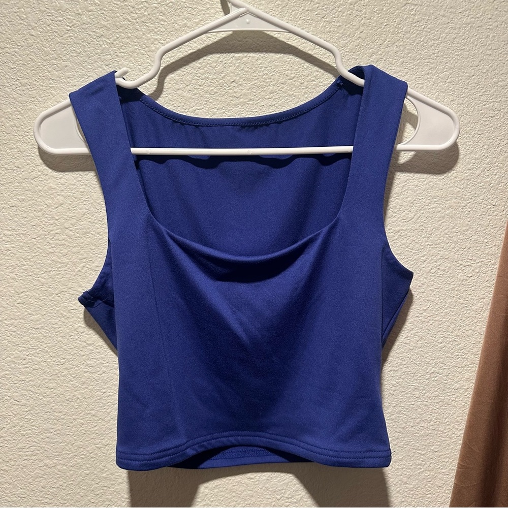 Blue Sleeveless Women's Top